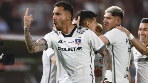 Javier Correa marcó el primer tanto de Colo Colo ante Cobresal.