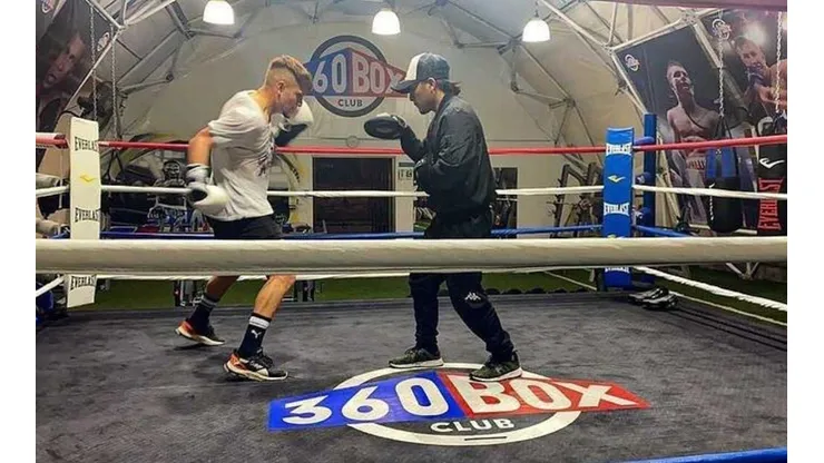 El Colo mostró sus dotes de boxeador en redes sociales