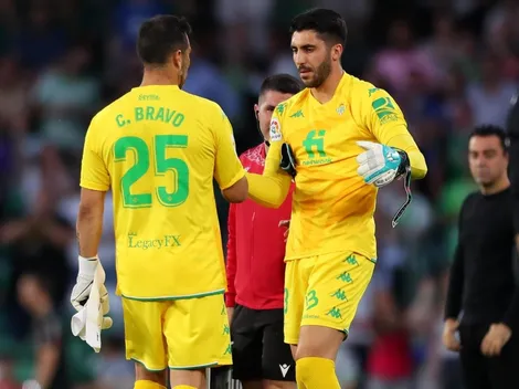 Bravo se retira lesionado del duelo entre el Betis y Barcelona