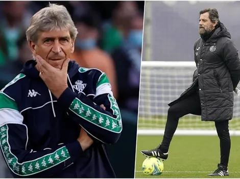 DT español le hace la pata a Pellegrini antes de enfrentarlo