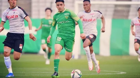 Byron Vázquez anotó su primer gol en la segunda división de Japón y lo celebramos a 18 mil kilómetros