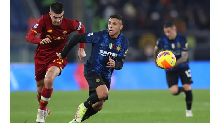 Alexis Sánchez entró sobre el final en el triunfo del Inter ante la Roma