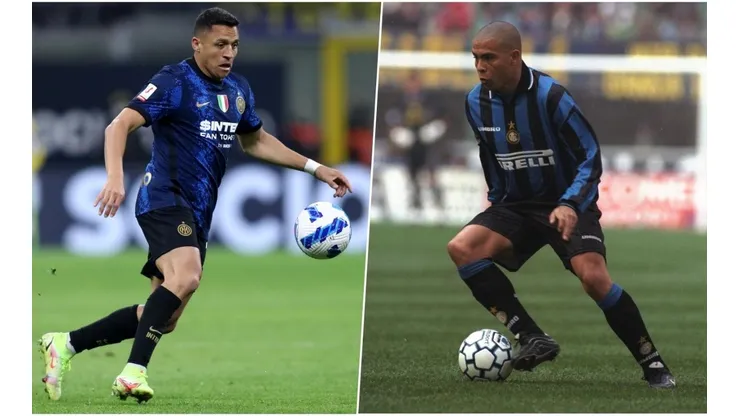 Alexis Sánchez recordó a Ronaldo en el Inter de Milán.