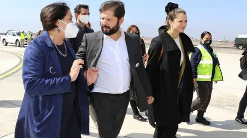 Presidente Boric llegando a Región de Coquimbo