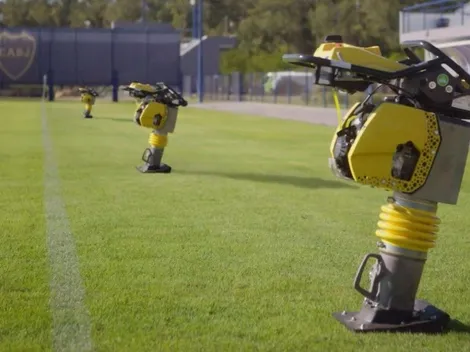 Boca hace temblar la cancha de entrenamiento