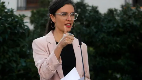 La vocera de Gobierno, Camila Vallejo, anunció el proyecto en La Moneda.