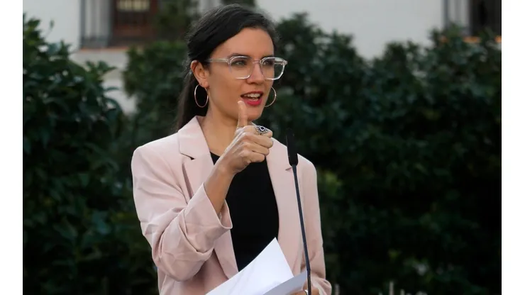 La vocera de Gobierno, Camila Vallejo, anunció el proyecto en La Moneda.