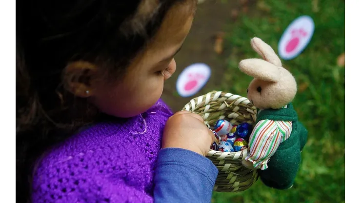 Tradición de huevitos de pascua.