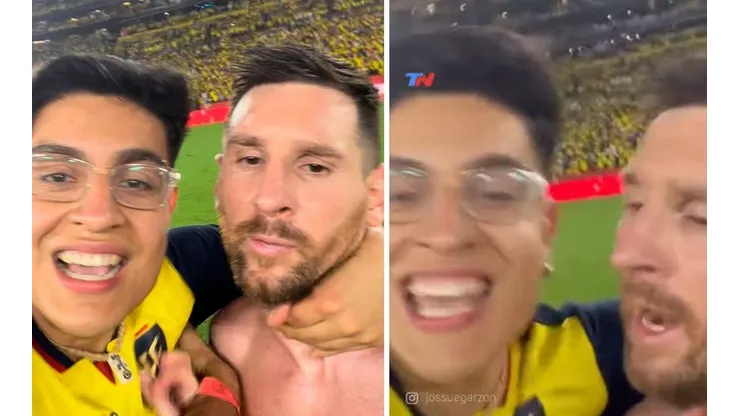 Hincha ecuatoriano hizo pasar un mal rato a Lionel Messi