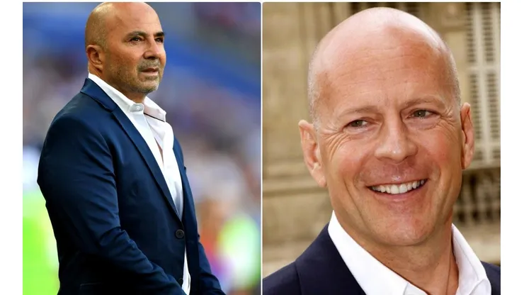 Para el Mundial de Rusia 2018 cuando Jorge Sampaoli vistió más formal también hicieron la comparación.