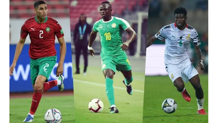 Achraf Hakimi con Marruecos, Sadio Mané con Senegal y Thomas Partey con Ghana son tres de los cinco clasificados africanos al Mundial de Qatar 2022.