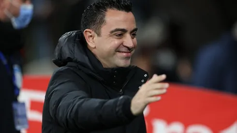 Xavi es pura alegría en Barcelona
