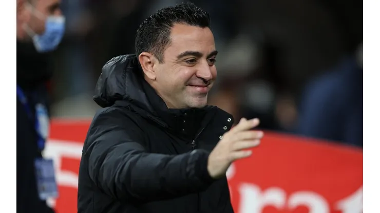Xavi es pura alegría en Barcelona