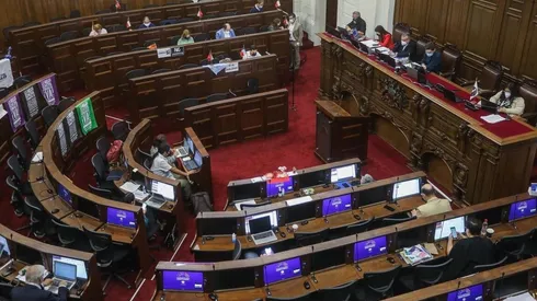 Los convencionales durante la Sesión N°71 Pleno Convención Constitucional.