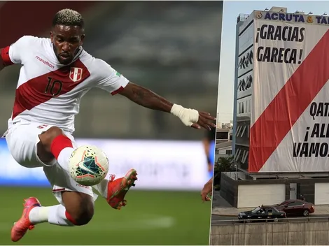 ¿Mufa? Perú cuelga lienzo para celebrar clasificación al Mundial