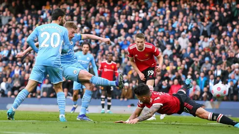 De Bruyne anotó los dos goles del Manchester City