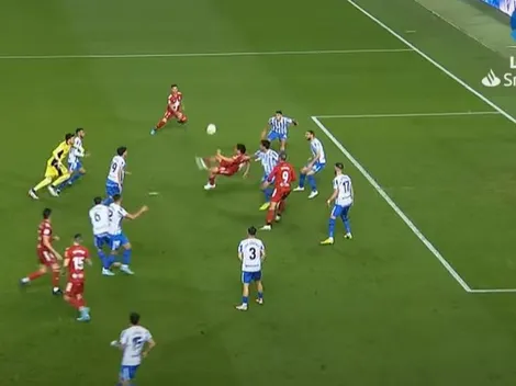 ¡Espectacular! Japonés Okazaki de chilena en el minuto 94