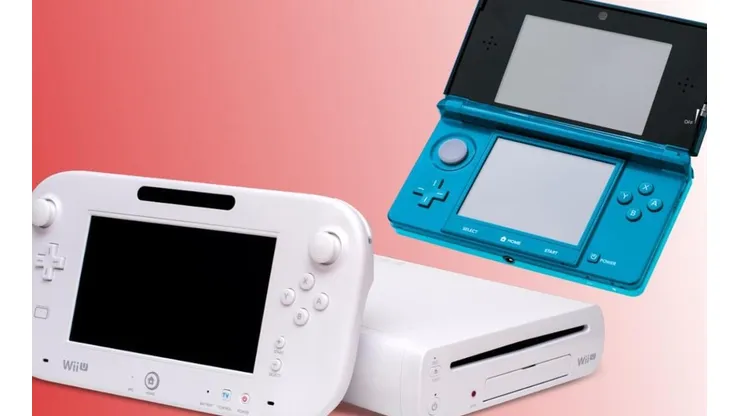 Arriba la Nintendo 3DS y abajo la Nintendo Wii U