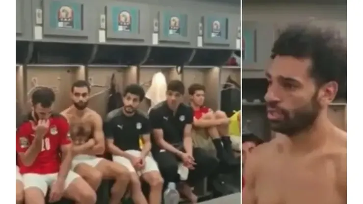 El egipcio animó a sus compatriotas tras la caída ante Senegal.