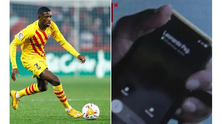 El Chiringuito captó la llamada que recibió el agente de Ousmane Dembélé.