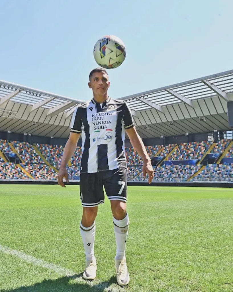 Alexis Sánchez podrá por fin estar a disposición en Udinese, mientras que Damián Pizarro buscará sumar minutos oficiales tras debutar en un amistoso. Foto: Udinese.