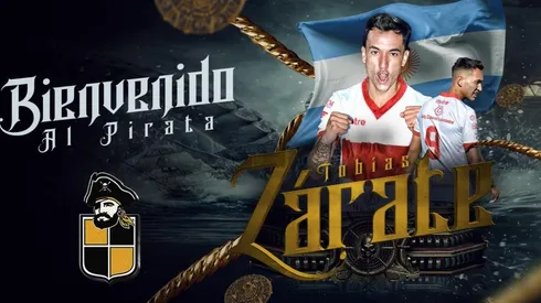 El cuadro pirata anunció a Tobías Zárate como su nuevo delantero.