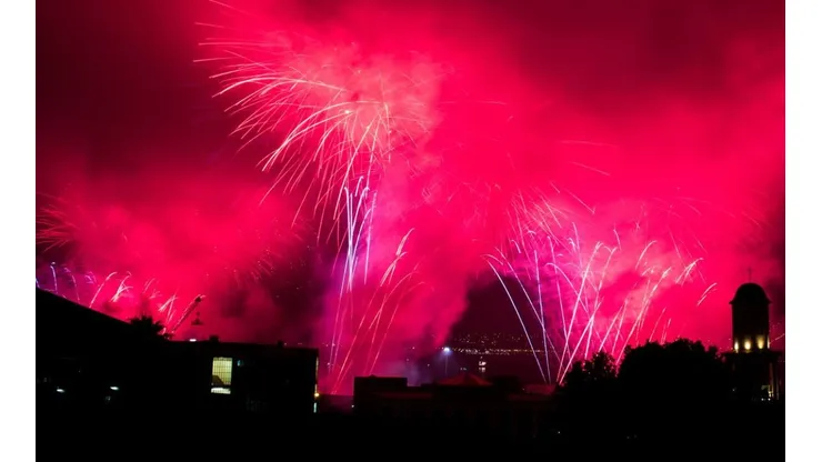 Fuegos Artificiales en Año Nuevo