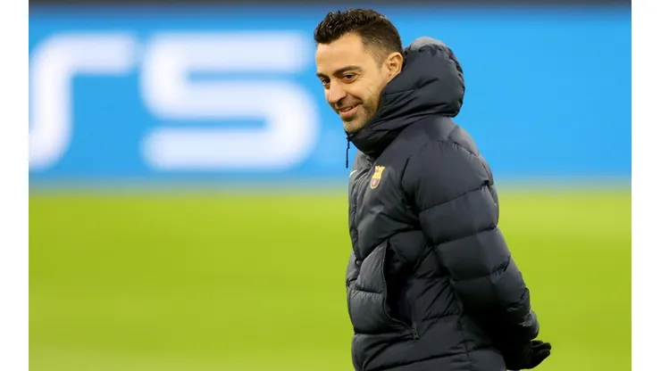 Xavi Hernández evitó hablar de cualquier tema relacionado con fichajes.