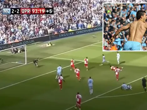 "¡Agüerooo!", cuando el Kun le dio un título en los descuentos al City