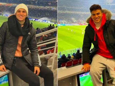 Invitados por Vidal: Hermanos Galdames disfrutan del triunfo del Inter