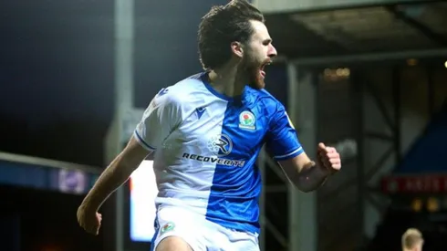 La celebración del gol de Ben Brereton en el minuto 53 del partido. Foto: @Rovers