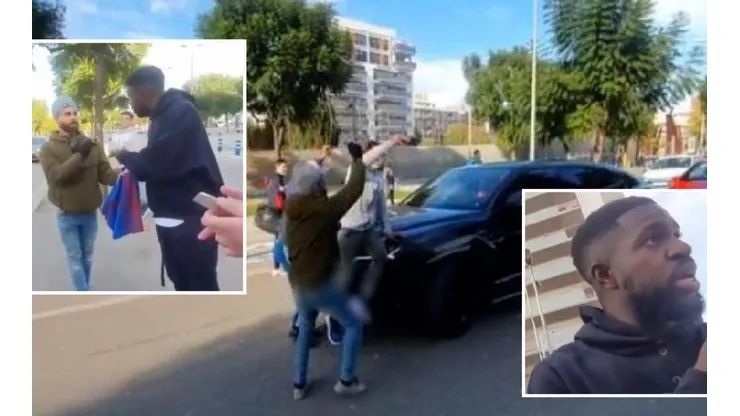 Umtiti perdió la paciencia con unos hinchas del Barcelona