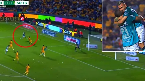 Jean Meneses marcó el único gol del León ante Tigres