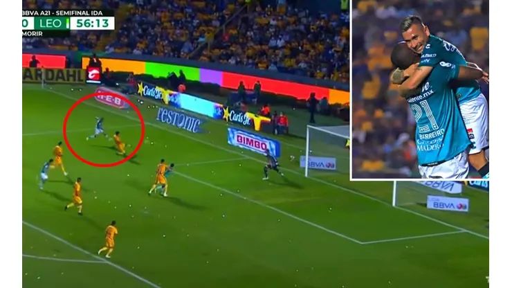 Jean Meneses marcó el único gol del León ante Tigres