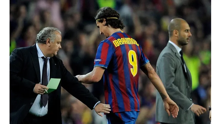 Zlatan Ibrahimovic con la camiseta del Barcelona