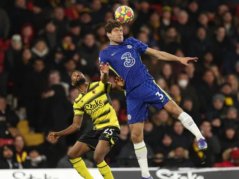 Marcos Alonso le salva la vida a un hincha del Watford