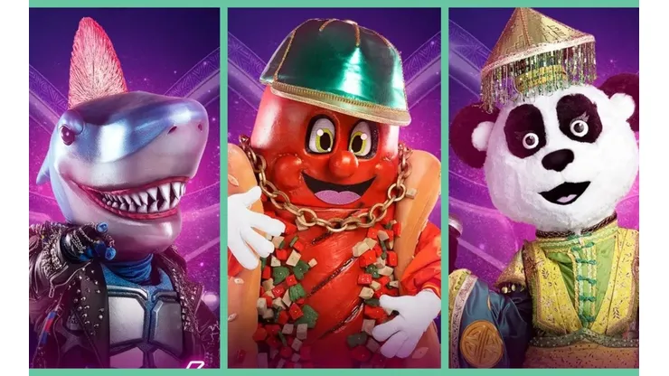 Tiburón, Choripán y Panda, son parte de los personajes de la nueva temporada de ¿Quién es la Máscara?
