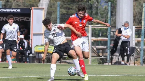 La Roja Sub 15 y Colo Colo empataron en un entretenido partido jugado en Quilín. Foto: ANFP