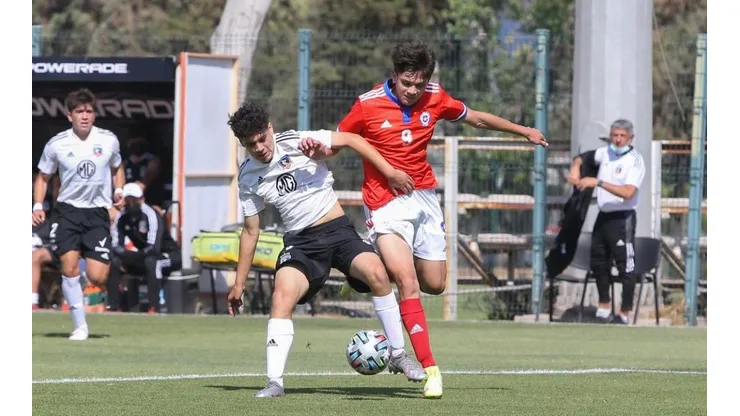 La Roja Sub 15 y Colo Colo empataron en un entretenido partido jugado en Quilín. Foto: ANFP