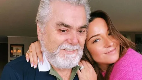 Hernán Calderón junto a su hija Kel Calderón.