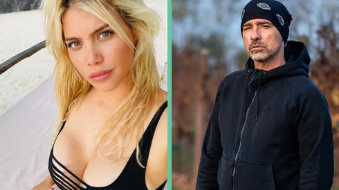 Wanda Nara y Eros Ramazzotti.