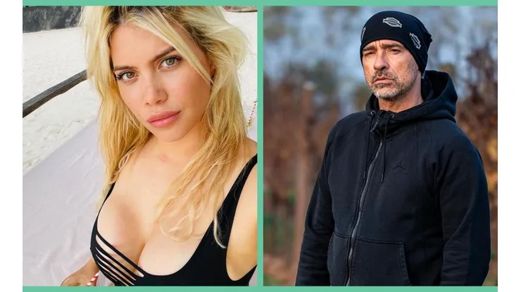 Wanda Nara y Eros Ramazzotti.