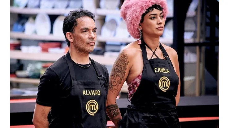 Álvaro López y Camila Recabarren llegaron a la última instancia con la prueba de eliminación en Masterchef Celebrity.