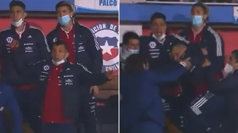 Medel vivió los goles de Brereton e Isla desde la banca en San Carlos de Apoquindo.