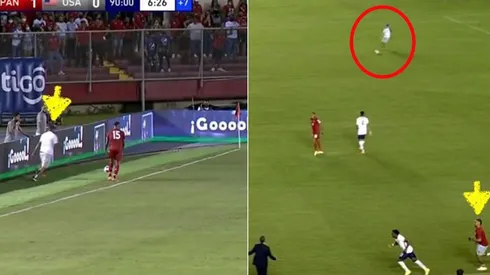 Hinchas panameños ingresan a la cancha