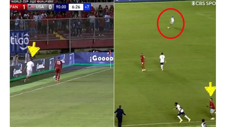 Hinchas panameños ingresan a la cancha