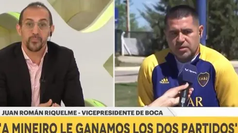 Román Riquelme tuvo un duro round con José Chatruc