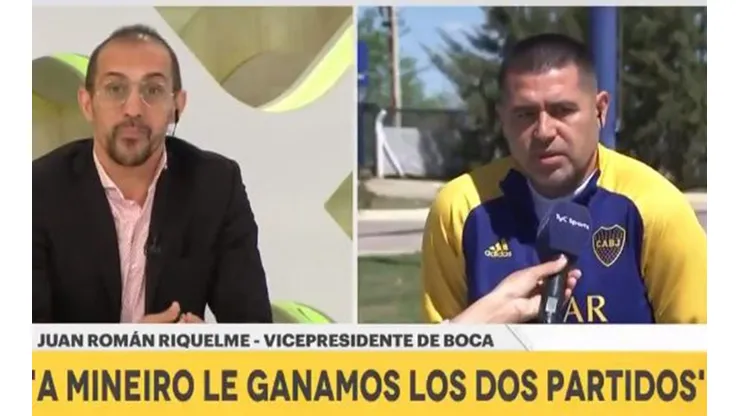 Román Riquelme tuvo un duro round con José Chatruc