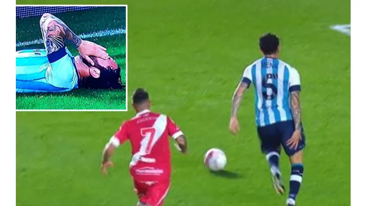 Keno Mena salió lesionado en partido de Racing