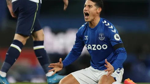 James Rodríguez arribó en septiembre de 2020 al Everton de Inglaterra, donde no pudo consolidar su juego.